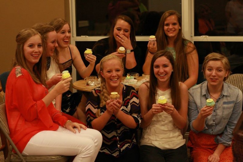 Legacy alumnae attend each other’s bridal and baby showers. (and even make cupcakes for them)