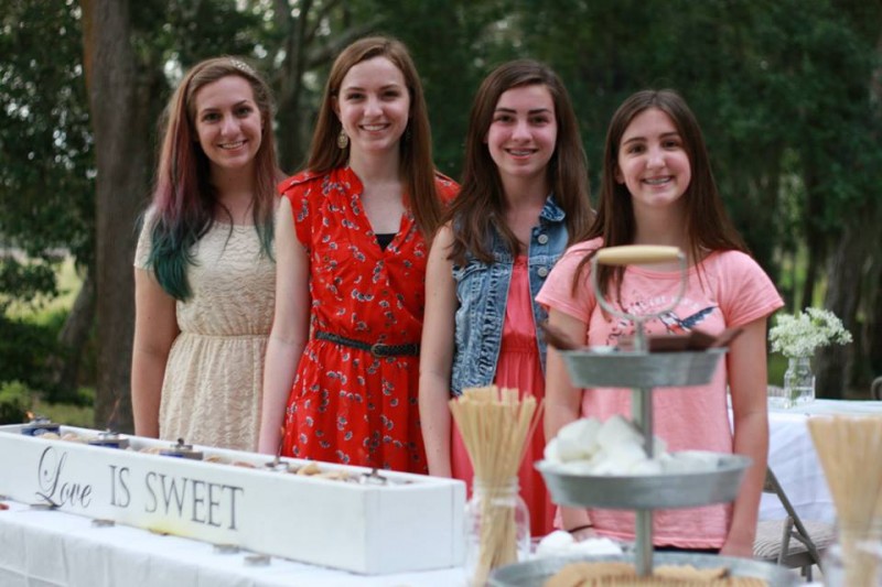 And a recent picture of the sisters at Kelsey’s graduation party.