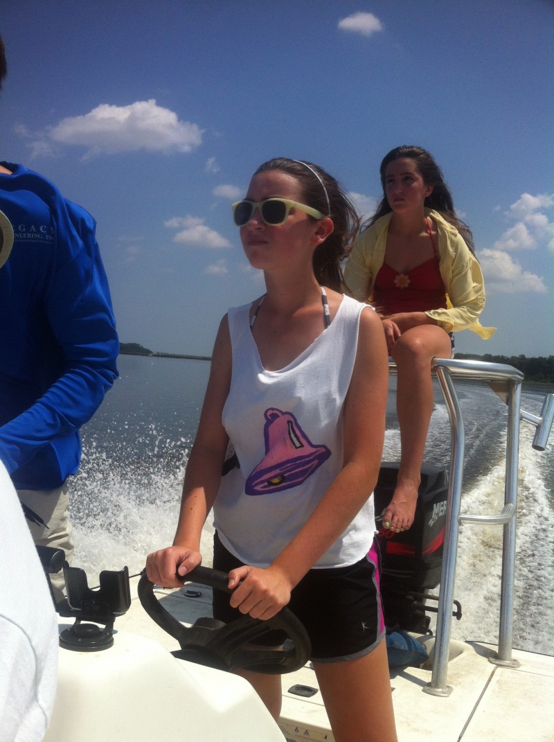 Just today I watched John III mentor his sister in boating.