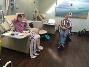 Uncle Dale's first visit to the chemo floor