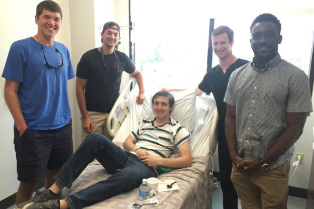 Chemo Round 12, asking friends to be his groomsmen